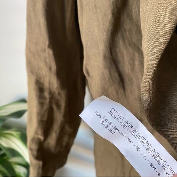 Zara 100% Linen Oversized Blazer - Picture 6 of 8